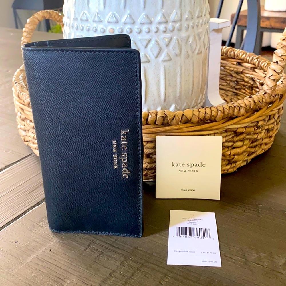NWT!! Kate Spade Large Slim Bifold Wallet